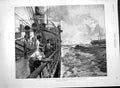 Original Old Antique Print 1892 Cholera Ship Passing Liner Mid-Atlantic B 19th