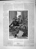 Original Old Antique Print 1892 Tourists Western Highlands Honeymoon Romance