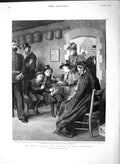 Old Antique Print *3563 1892 Widow'S Chair Admiralty Pay-Office Devonport