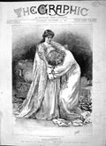 Original Old Antique Print 1892 Shakespeare King Lear Lyceum Theatre Elle 19th