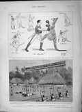 Original Old Antique Print 1892 Dahomeian Chiefs Tomb Gezu Kangaroo Westminster