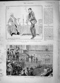 Original Old Antique Print 1892 Duke Connaught Portsmouth Haymarket Theatre