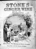 Old Antique Print 1892 Advertisement Stone'S Ginger Wine Bovril Cigarette 19th