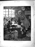 Original Old Antique Print 1892 Result High Living Medicine Man Dog Hall F 19th