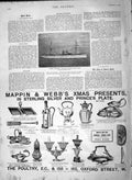 Original Old Antique Print 1892 Maha Chakrkri King Siam Ship Mappin Webb 19th