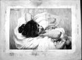 Original Old Antique Print 1892 Planning Love'S Campaign Beautiful Lady Hare
