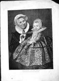 Old Antique Print 1892 Nurse Child Little Girl Franz Hals Berlin Gallery 19th