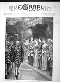 Old Antique Print 1893 Marriage Princess Margaret Prussia Charles Hesse 19th