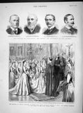 Original Old Antique Print 1893 Parliament Brassey Thring Lambert Hesse Berlin