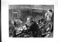 Old Antique Print 1893 Peers Gallery Watching Gladstone Speech Parliament 19th