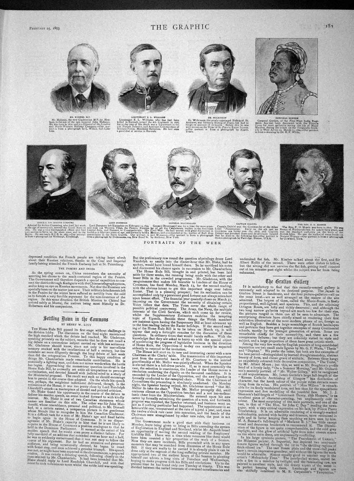Old Antique Print 1893 Williams Wilkinson Dalziel Morris Grafton Morocco 19th