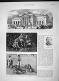 Original Old Antique Print 1893 Walker Gallery Liverpool Archduke Francis India