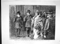 Original Old Antique Print 1893 Buckingham Palace Queen Drawing-Room Debutantes