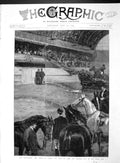 Original Old Antique Print 1893 Horse Show Prince Wales Duke York Royal Box