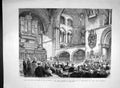 Original Old Antique Print 1893 Prince Wales Church Bartholomew Canterbury 19th
