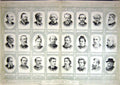 Old Antique Print 1893 Poets Watson Morris Sharp Dobson Blunt Tennyson 19th