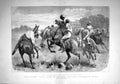 Old Antique Print 1893 Earthen Chatti Race Baghi Polo Club Bengal Sport 19th