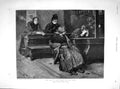 Original Old Antique Print 1893 Face Index Mind Ladies Church Prayers Fine Art