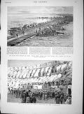 Old Antique Print 1893 Archaeologists Rome Colosseum Floods Pekin Railway 19th