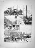 Old Antique Print 1893 East-End Boys University College Working Norfolk 19th
