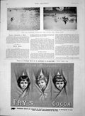 Old Antique Print 1893 Hussars River Lee Cork Ireland Fry'S Cocoa Drink 19th
