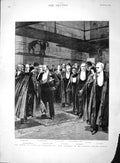 Old Antique Print 1893 Prince Wales Morley Siam Gladstone Balfour Paget 19th