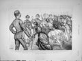 Original Old Antique Print 1893 Rehearsing Christmas Pantomime Theatre Actors