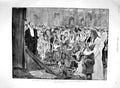 Original Old Antique Print 1894 Children Fancy Dress Ball Mansion Marionettes