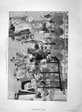 Old Antique Print 1894 Sunday Evening St. Mark'S Square Venice Children 19th