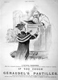 Original Old Antique Print Ref.126 1894 Advertisement Geraudel Cough Pastilles M
