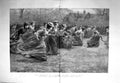 Original Old Antique Print 1894 War Siers Battle Field Horses John Charlton