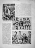 Old Antique Print 1894 Anarchists London Sofa Africa War Bourdin Melville 19th