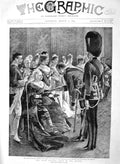 Original Old Antique Print 1894 Officer Duty Queen Victoria Drawing Room Guard
