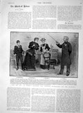 Old Antique Print 1894 Terry'S Theatre Beauchamp Grossmith Homfrey Esme 19th