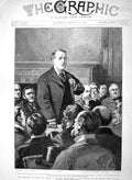 Original Old Antique Print 1894 Lord Rosebery Liberal Party Russell Kimberley