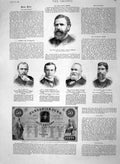 Old Antique Print 1894 Captain Verney Ferguson Cunliffe Abbazia Austria 19th
