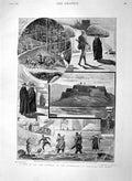 Original Old Antique Print 1894 Bluejackets Trip Tuy Valenca Portugal Spai 19th