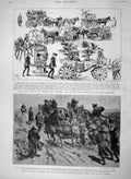 Original Old Antique Print 1894 Flower Festival Ventnor Isle Wight Police 19th