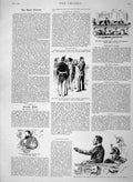 Old Antique Print 1894 Court Trial Anarchist Emile Henry Hornbostel Paris 19th