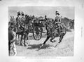 Original Old Antique Print 1894 Review Aldershot Queen Connaught Prince Consort