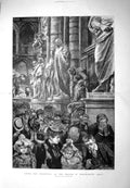 Old Antique Print 1894 Milton Galileo Villa D'Arcetri Florence Globe Men 19th