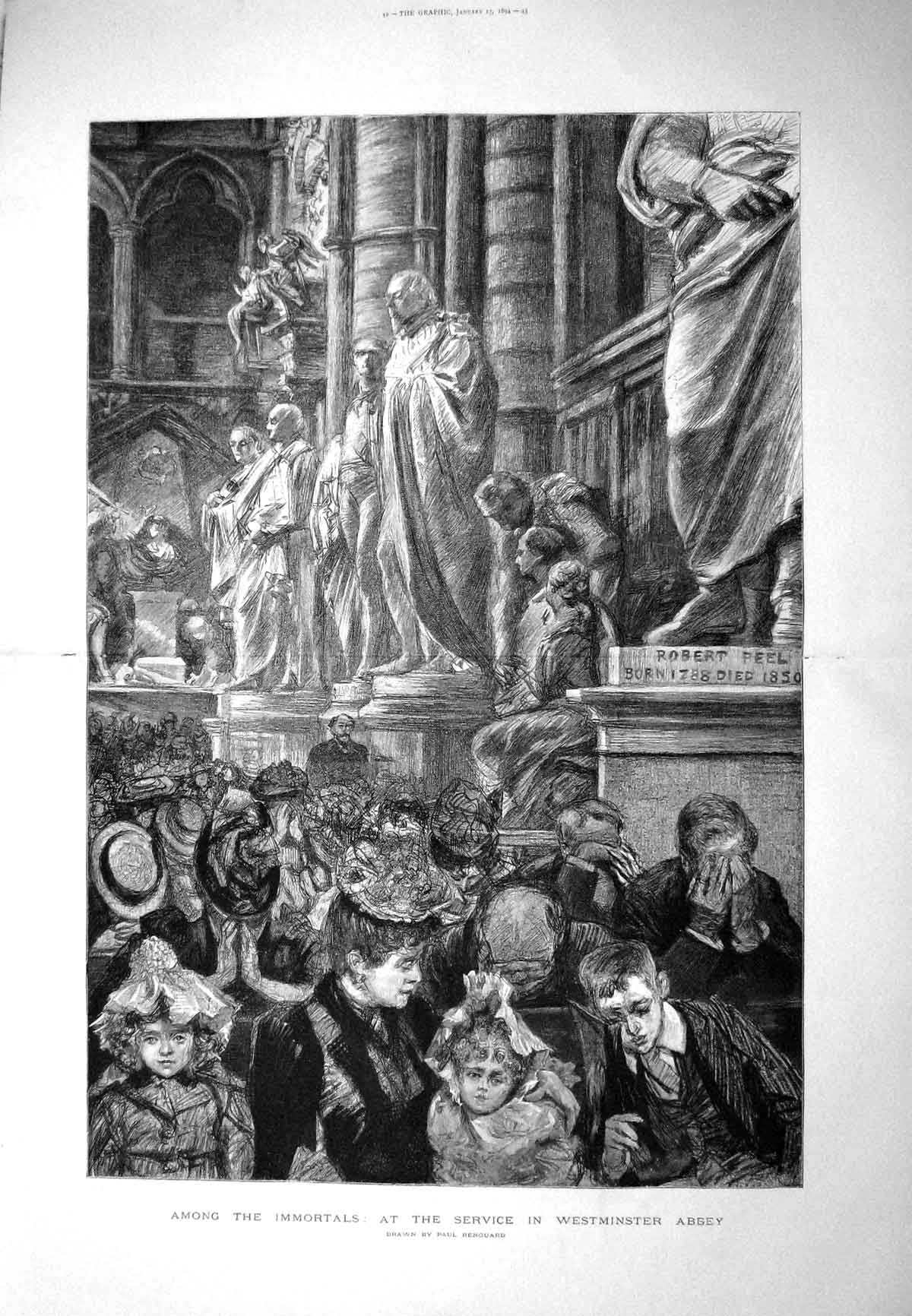 Old Antique Print 1894 Milton Galileo Villa D'Arcetri Florence Globe Men 19th