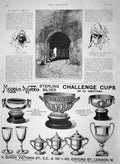 Old Antique Print 1894 Gateway Kasbah Fortress Mequinez Mappin Webb Cups 19th