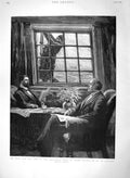 Old Antique Print 1894 Officer Ship Saloon Sailor Working Fine Art Nash 19th