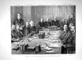 Original Old Antique Print 1894 Colonial Party House Commons Curran Morgan 19th