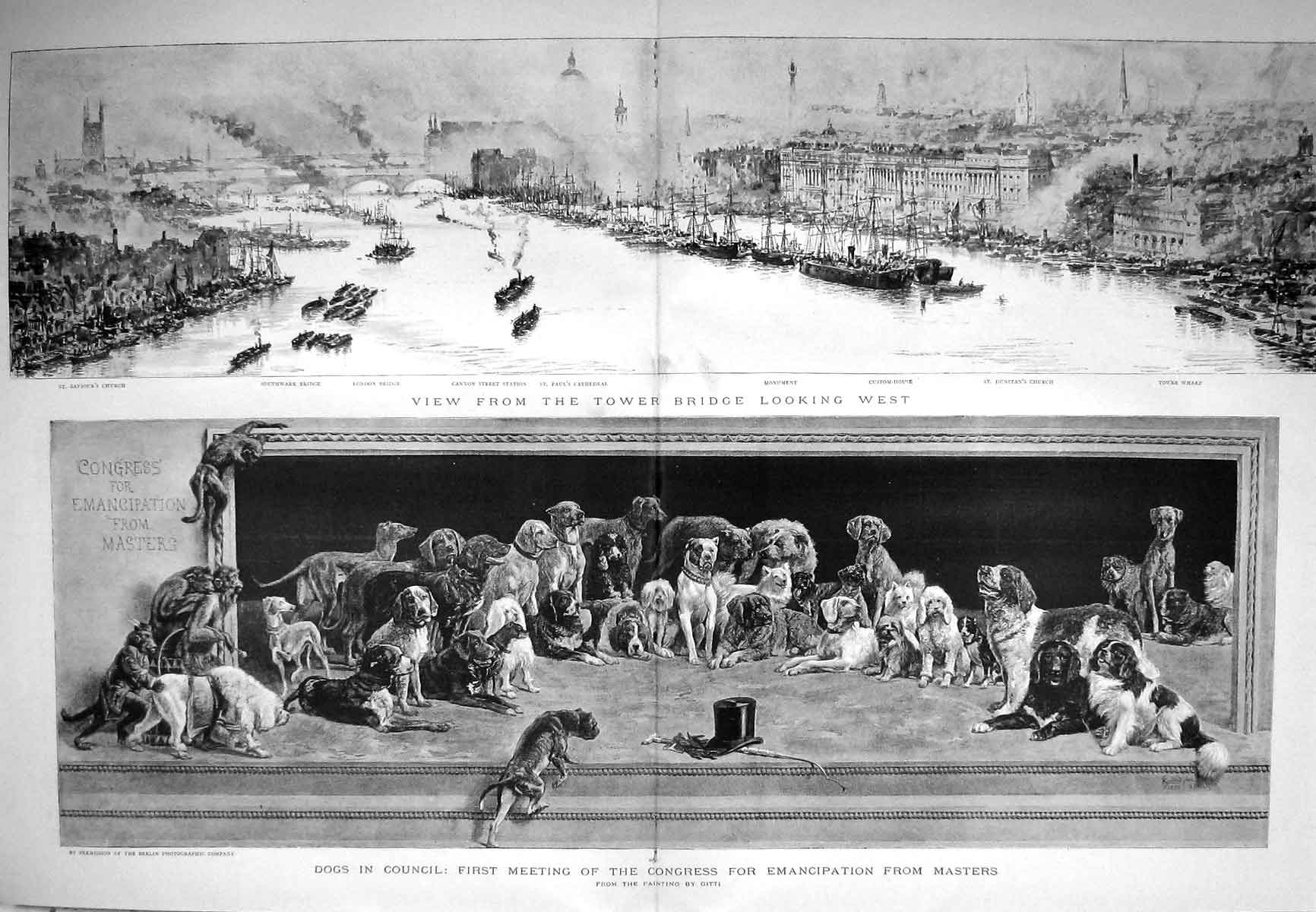 Old Antique Print 1894 Roumelian Band Music Concert Imperial Institute 19th
