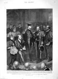 Original Old Antique Print 1894 Degree L.L.D. Duke York Senate House Cambridge