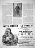 Original Old Antique Print 1894 Veteran Indian Army George Baptist Tea Company