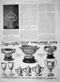 Old Antique Print 1894 Testimonial Stuart Knill Mappin Webb Advertisement 19th