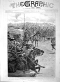 Original Old Antique Print 1894 Aldershot Laffan Plain German Emperor Connaught